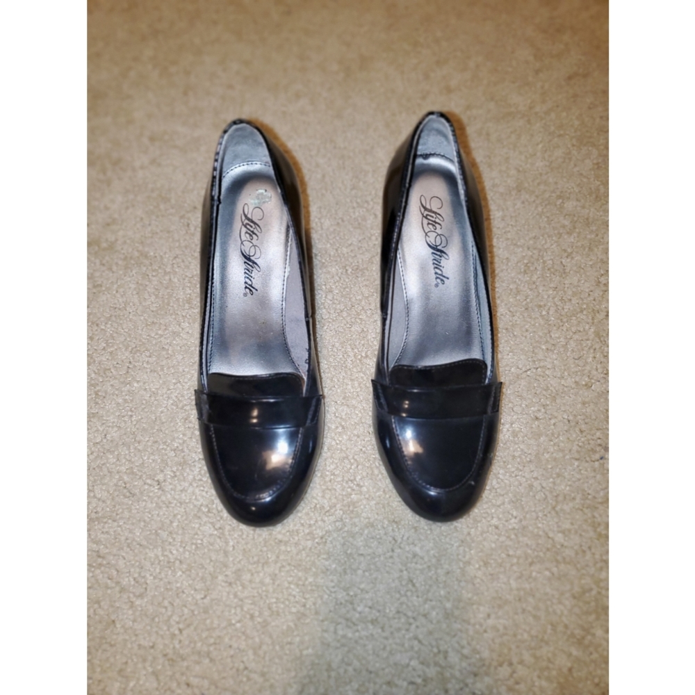 Office Chunky Heel Loafer Pumps
